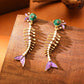 Vintage Fishbone Eardrops