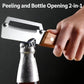 Multi-Functional Vegetable Peeler, 3 in 1 Multi Functional Wooden Handle Peeler For Kitchen || مقشرة خضروات متعددة الوظائف (3 في 1) بمقبض خشبي للمطبخ