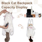 Realistic Plush Cat Backpack || حقيبة ظهر على شكل قطة واقعية من القطيفة