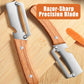 Multi-Functional Vegetable Peeler, 3 in 1 Multi Functional Wooden Handle Peeler For Kitchen || مقشرة خضروات متعددة الوظائف (3 في 1) بمقبض خشبي للمطبخ