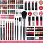 All-in-One Make-up Box Set Multi-purpose Cosmetic Storage Beauty Case Professional Contain Eyeshadow Concealer Lip gloss Blusher Compact Powder Eyebrow and Makeup Pencil Brush #1