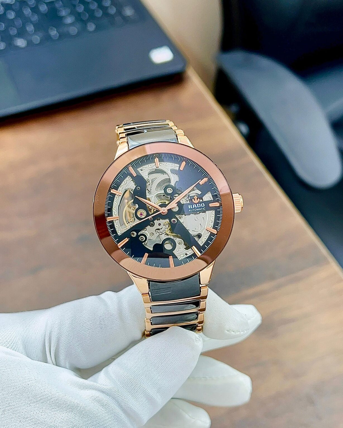 Rado Centrix Open Heart For Mens Watch || ساعة Rado Centrix Open Heart للرجال